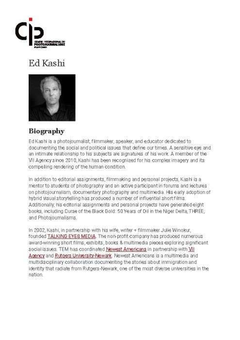 Biography Ed Kashi