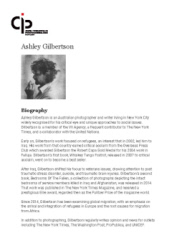 Biography Ashley Gilbertson